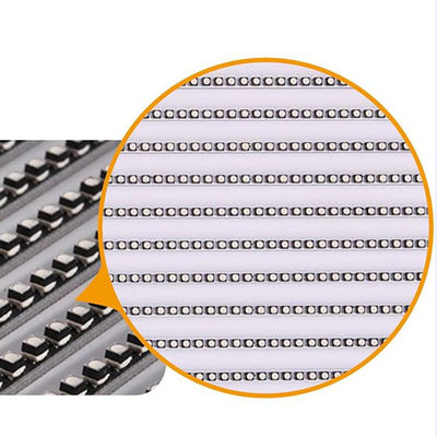 شاشة LED شفافة داخلية P3.9-7.8 ملونة كاملة SMD منحنية مدعومة فيديو جدار الزجاج للمعرض