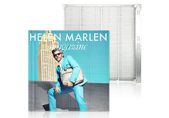 P3.91-7.82mm شاشة LED شفافة 500x1000mm 6000cd / m2