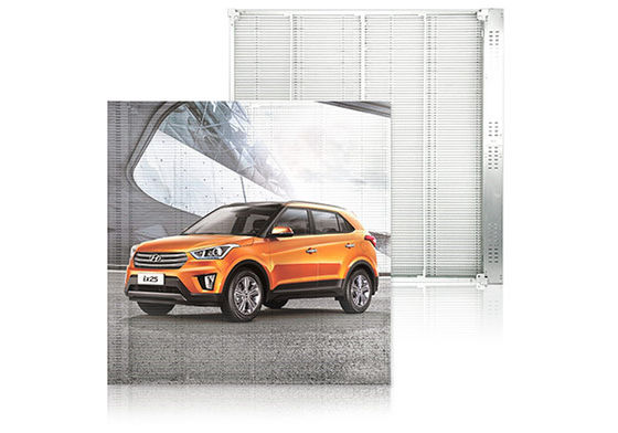 P3.91-7.82 شاشة LED شفافة 5000cd/m2 لون كامل