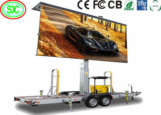 Canbest خارجية جاهزة للاستخدام مقاومة للماء بلا خلل P4 مربع شاحنة LED Billboard Roadshow محمول LED شاشة عرض جدار على الشاحنات