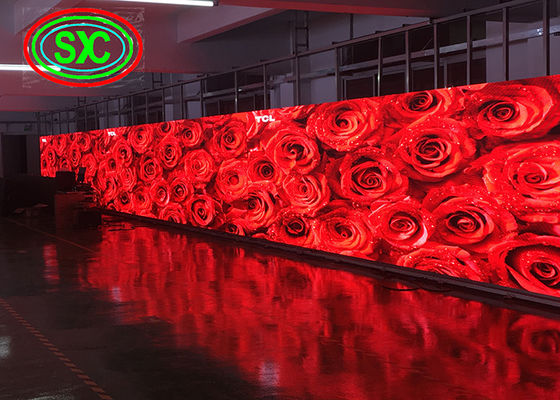 SMD 3528 P6 شاشة ألومنيوم LED RGB LED ذات الصب الصبغ IP65 حياة طويلة حائط تلفزيون داخلي LED