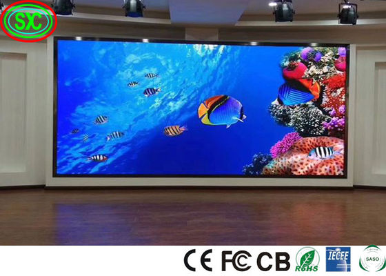 غرفة مؤتمرات مرنة قابلة للبرمجة P4 P5 64 * 32 شاشة LED SMD داخلية