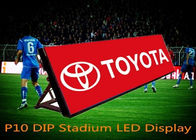 P5 P6 P8 P10 الإعلانات اللافتات المرنة الملونة الكاملة في الهواء الطلق ملعب كرة القدم محيط شاشة عرض LED