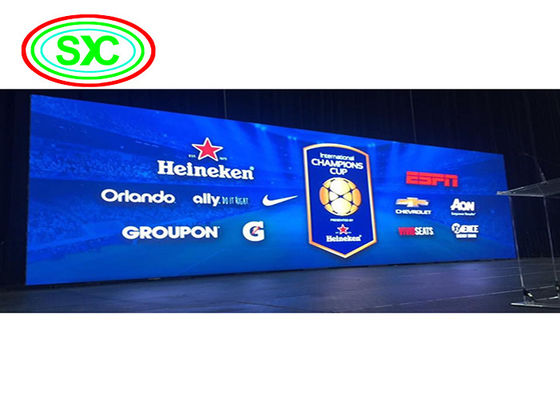 شاشة الإيجار عالية الوضوح كامل اللون RGB P6 LED 960Mm X 960Mm خزانة داخلية