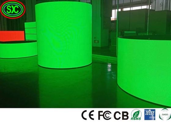 HD 3 سنوات ضمان كامل لون 3840 هرتز P3.91 داخلية منحنية LED شاشة العرض للمسرح