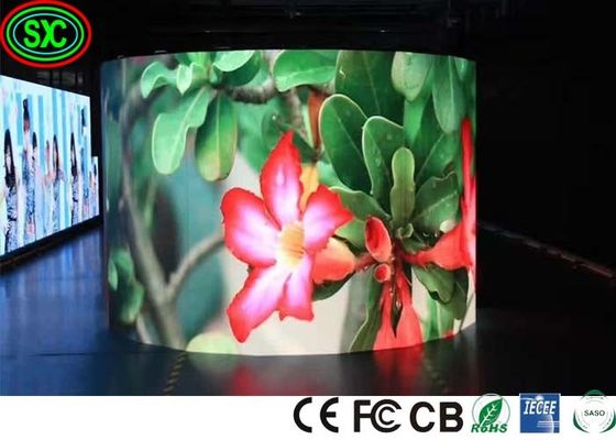 SMD2121 1200cd / m2 P3.91 جدار الفيديو LED الداخلي 500X500mm