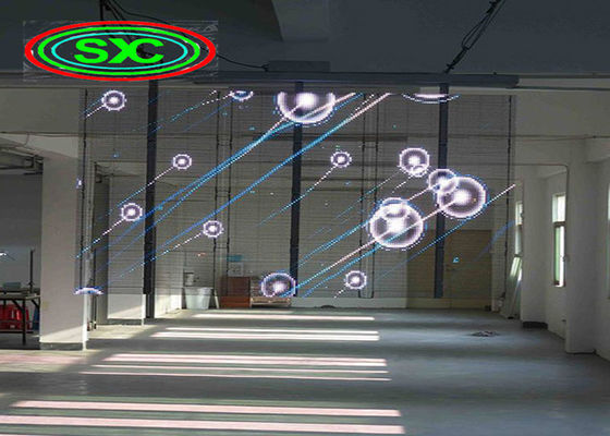 سعر جيد شاشة LED شفافة 4500nits SMD2020 بالألوان الكاملة P3.91 الانترنت