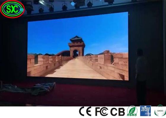 HD بدون ترشيح مرن P2 P3 P4 1R1G1B SMD2121 1300cd / m2 لافتة LED