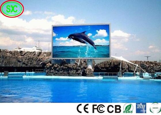 ثابت 7000 نيتس P10 LED Video Wall Panel 320*320mm في الهواء الطلق عرض LED كامل اللون