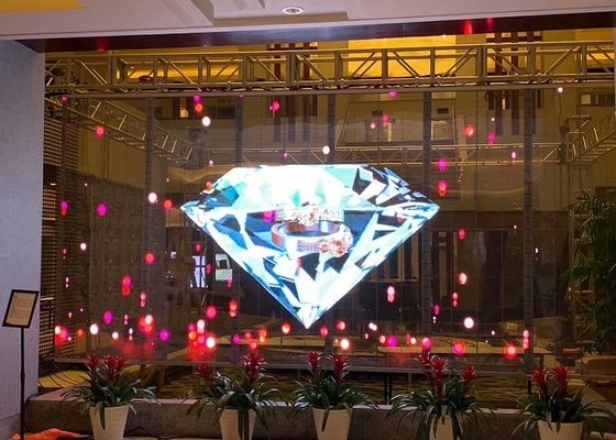 SMD2121 شاشة LED شفافة مقاومة للماء للإعلانات الخارجية المثيرة للنظر
