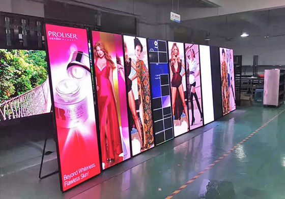 عرض رقيق P2.5 داخلي كامل الألوان للاعلانات الإعلانية LED 640x640mm