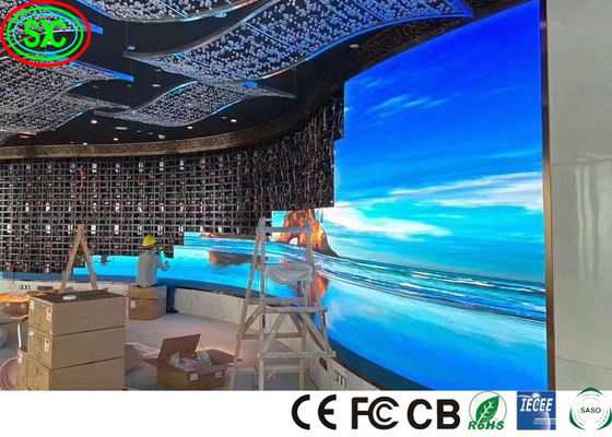 منحنى P3.91 الإعلان أدى شاشة كبيرة عالية الوضوح الفيديو أدى الجدار