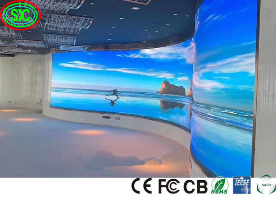 شاشة LED خلفية ذات سطوع فائق P5 للإيجار مع بنية متعددة الحلقات