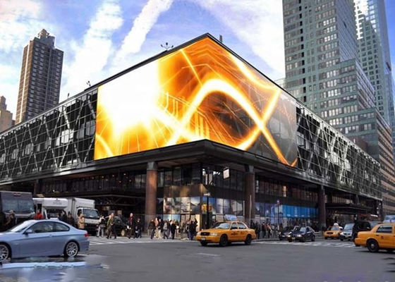 P6 SMD LED Displayالشاشة الخارجية المقاومة للماء 768 * 768mm لافتة إعلانية ملونة بالكامل