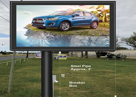 ضوء عالي أكثر من 5000 نيت SMD P10 إعلانات خارجية LED لوحة إعلانات