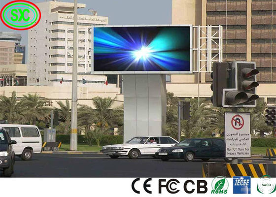 سعر جيد سطوع عالٍ في الهواء الطلق بالألوان الكاملة مقاوم للماء P10 خارجي RGB مثلث قائم الزاوية ليد عرض خزانة حائط فيديو مع CE CB الانترنت