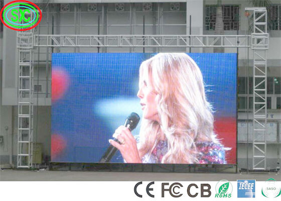 FCC IECEE 6000cd 40000dots/sqm 1R1G1B شاشات LED المسرحية شاشات LED كاملة الألوان