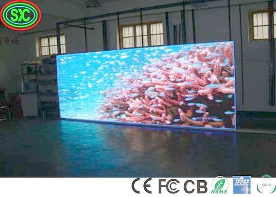 0.3mm Pixel IP67 P3.91 المسرح الإيجار LED Display 500 * 500MM المسرح LED الشاشة كامل اللون LED العرض
