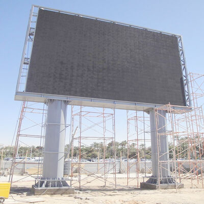 الصيانة الأمامية كامل اللون LED الإشارات الرقمية الإشارات 10mm Pixel Pitch Iron Cabinet