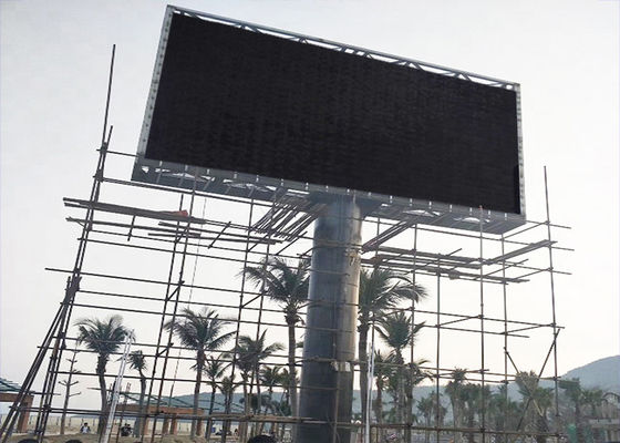 سعر جيد P10 960 * 960mm في الهواء الطلق عالية السطوع مقاومة للحرارة الإطار العمود الصمام لوحة الانترنت