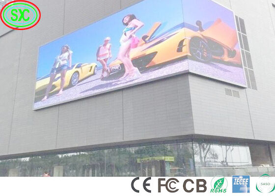 شاشة LED ملونة كاملة خارجية شاشة كبيرة P10 مقاومة للماء عالية السطوع أكثر من 7200cd شاشة LED لجدار الفيديو LED