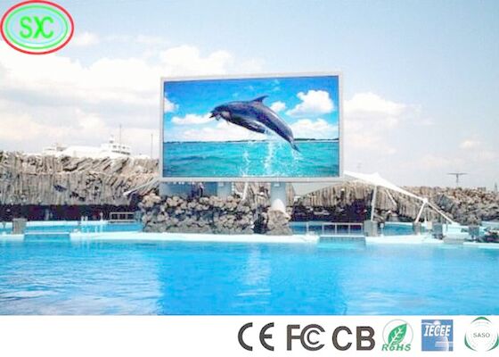 شاشة عرض LED IECEE P8 P10 40000dots/sqm SMD3521 شاشة عرض فيديو LED خارجية شاشة LED خارجية
