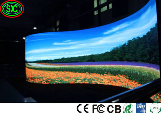 سعر جيد منحنى المرحلة تأجير داخلي خارجي P4.81 P3.91 P5.95 LED Die Casting Aluminium Cabinet LED Video Wall الانترنت