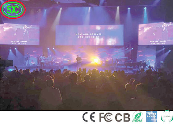 كامل لون داخلي LED الصب الصب الألومنيوم الجدار الصلب عرض P5 عالية الوضوح