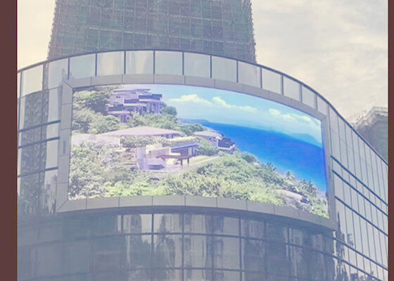 الملون الكامل للخارج 5000cd / m2 الوضوح 960 * 960mm حجم الخزانة P8 لوحة إعلانية LED