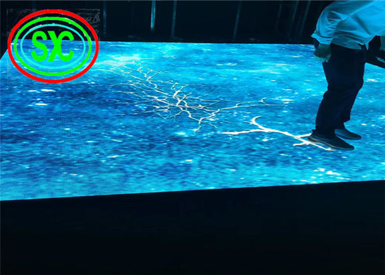 HD داخلي P6.25 SMD3528 Full Color LED Dance Floor 1000mmx 500mm مربع أرضية رقص LED تفاعلية