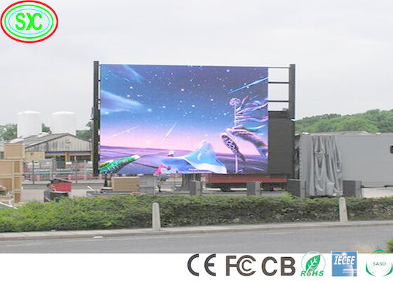 الصيانة الأمامية كامل اللون LED الإشارات الرقمية الإشارات 10mm Pixel Pitch Iron Cabinet