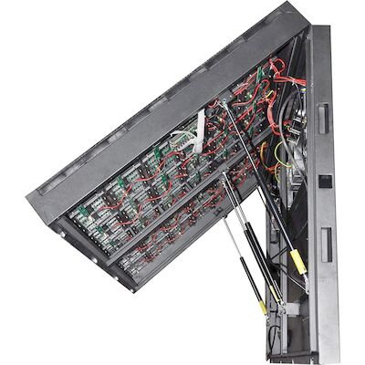6mm Pixel Pitch خارجي Full Color LED Display التحكم اللاسلكي الأمامي / الخلفي IP65/IP54 خزانة الفولاذ المقاوم 32.5kg الوزن
