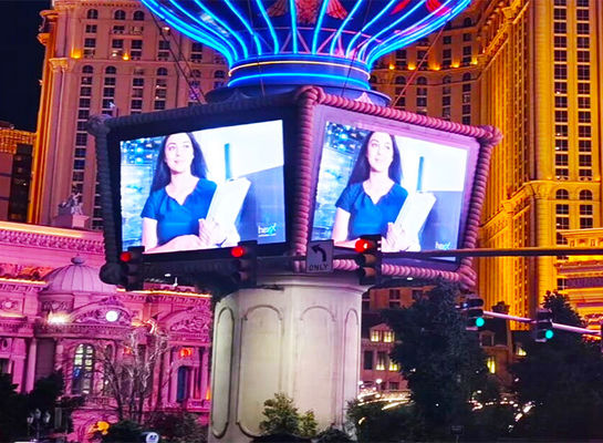 P10 شاشة إعلانات LED في الهواء الطلق 10mm Pixel Pitch IP65 مقاومة للماء