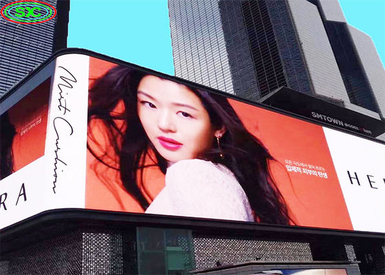 P10 شاشة إعلانات LED في الهواء الطلق 10mm Pixel Pitch IP65 مقاومة للماء