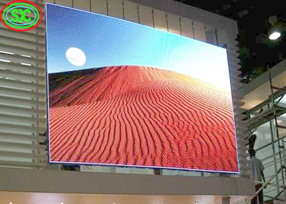 SMD2121 P4 داخلية HD الفيديو مدعومة وحدة الشاشة، الصب الصب الصفيحة الألومنيوم حالة مدعومة العرض