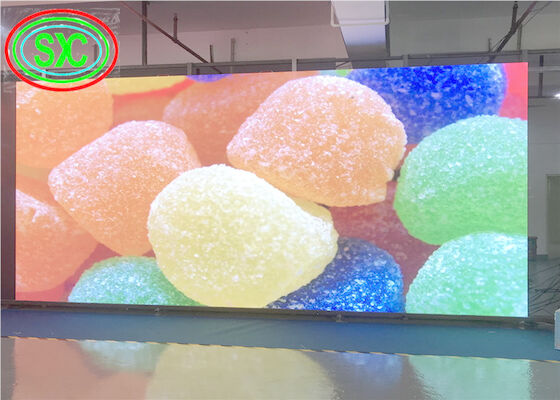 HD بدون ترشيح مرن P2 P3 P4 1R1G1B SMD2121 1300cd / m2 لافتة LED
