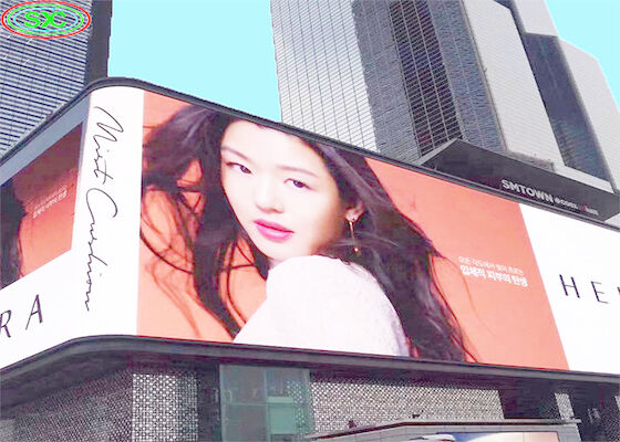P10 الإعلانات الخارجية الملونة الكاملة LED Billboard نظام التحكم Novastar التثبيت الثابت