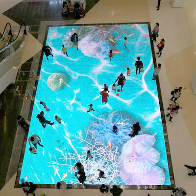 HD داخلية P6.25 SMD3528 Full Color LED Dance Floor 1000mmx 500mm صندوق