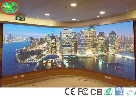 P3.91 شاشات LED للمسرح ذات المنحنى الداخلي اتصال سلس في شاشة الفيديو LED جاهزة للشحن