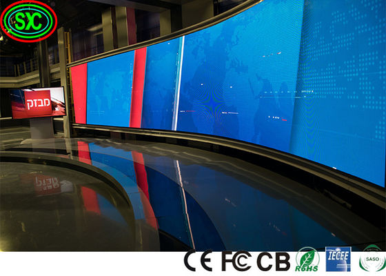 P3.91 شاشات LED للمسرح ذات المنحنى الداخلي اتصال سلس في شاشة الفيديو LED جاهزة للشحن