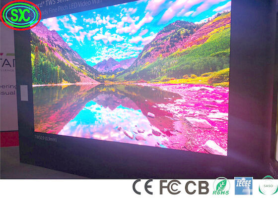 FCC 400W / مربع متر ثابت عرض LED داخلي مساحة 2.5mm عرض LED داخلي كامل اللون