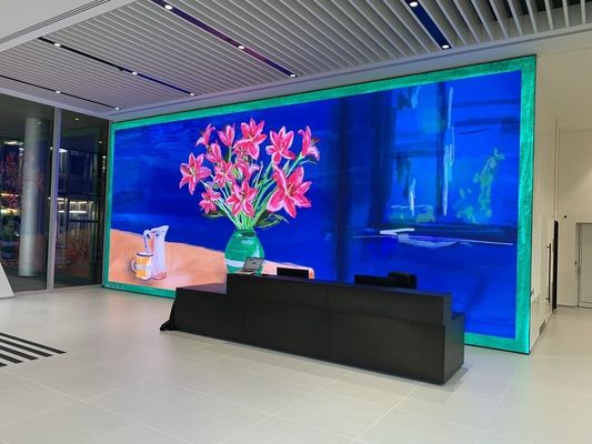 سعر جيد شاشة عرض LED ملونة كاملة داخلية HD P3 حائط فيديو LED ثابت الانترنت
