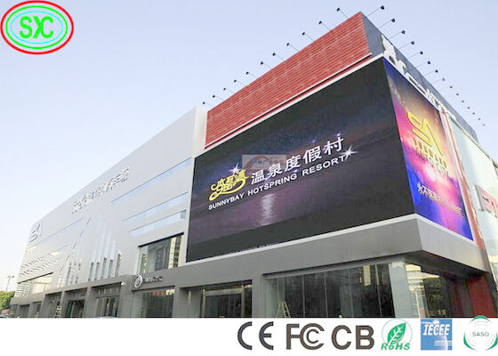 ملون كامل 6000cd/M2 10mm Pixel Advertising Led Panel SMD3535 الشاشة المضخة للإعلانات الخارجية