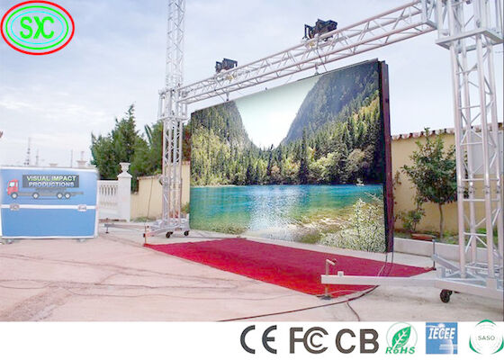 شاشة LED داخلية للاستئجار في الهواء الطلق RGB كبيرة P2 P2.5 P3.91 شاشة حدث LED