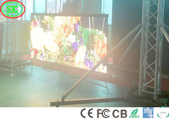 1R1G1B P4 SMD1921 6500cd/M2 LED Video Panel استئجار شاشة LED P4