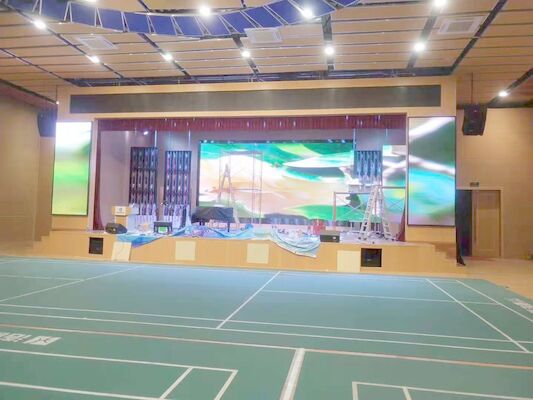 شاشة عرض مدعومة بالألوان الكاملة داخلية للقاعات الزفافية