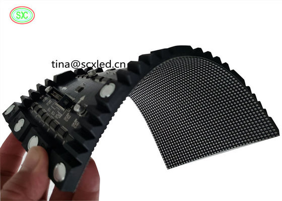 سعر جيد P4 منحنى LED شاشة الفيديو الستار مرنة LED عرض وحدة كامل اللون الانترنت