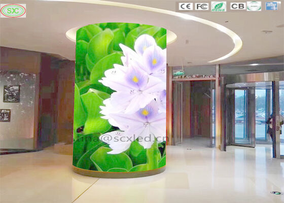 P4 منحنى LED شاشة الفيديو الستار مرنة LED عرض وحدة كامل اللون