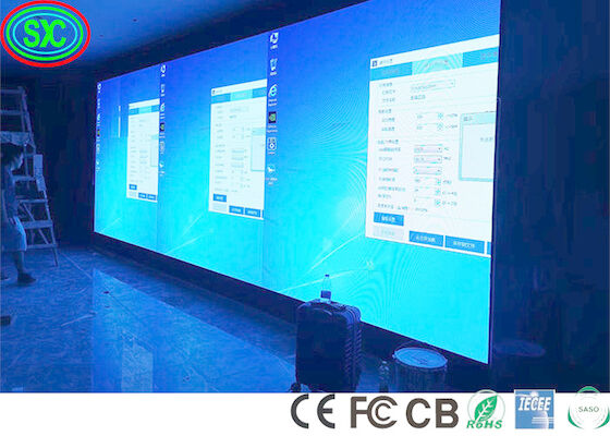 RS485 P2 P3 P4 SMD2121 الإعلانات LED Video Wall IECEE كامل اللون LED شاشة عرض LED