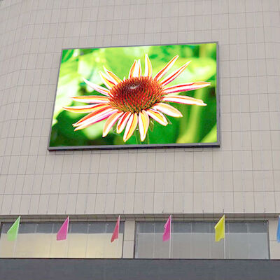 إعلانات LED ملونة بالكامل لوحة إعلانات P10 العرض الخارجي المضيء لمراكز التسوق